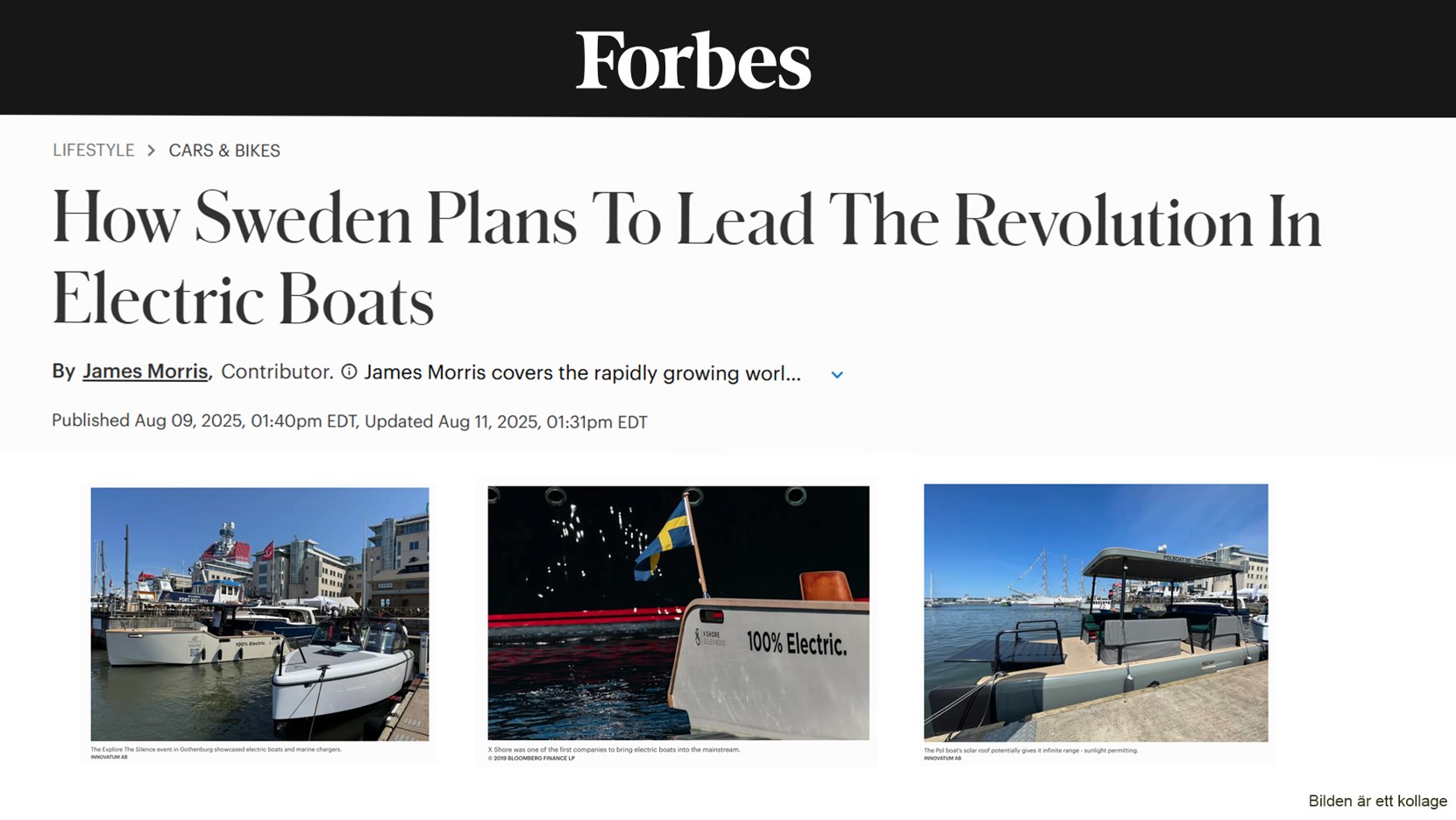 Kollage från artikel i Forbes.