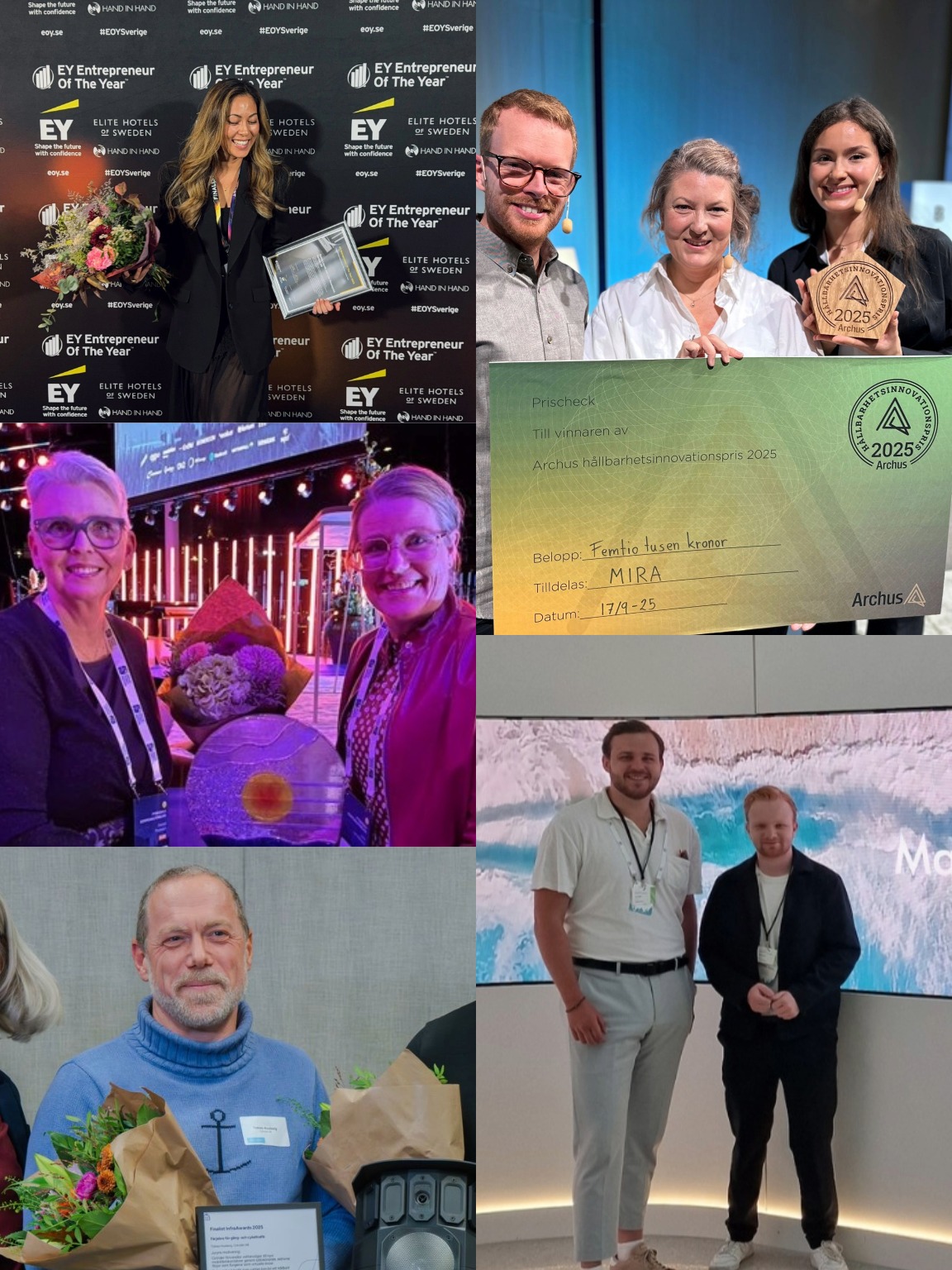 Kollage - ett år fyllt av utmärkelser.